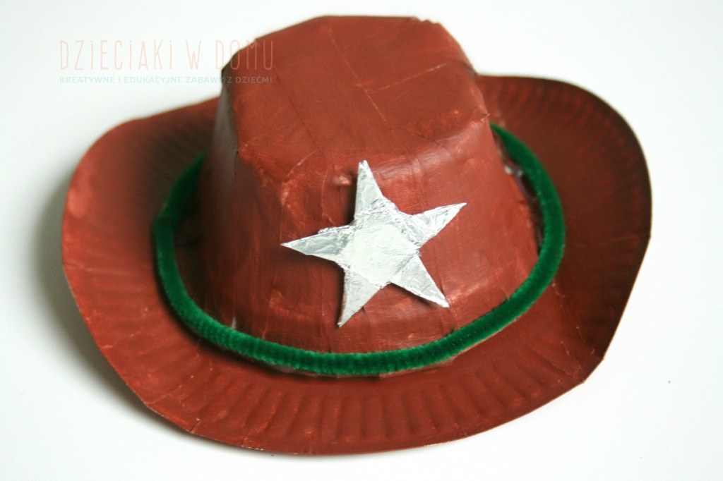 kapelusz kowboja - kreatywna praca dla dzieci