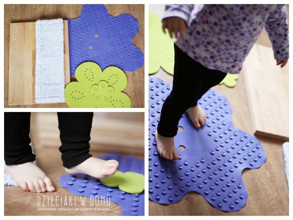 masaż stóp - zabawa sensoryczna dla dzieci