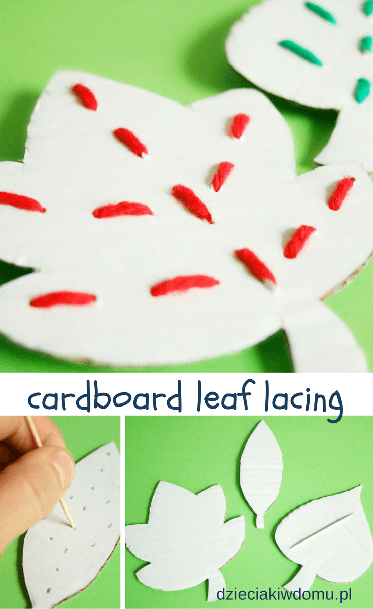 cardboard leaf lacing