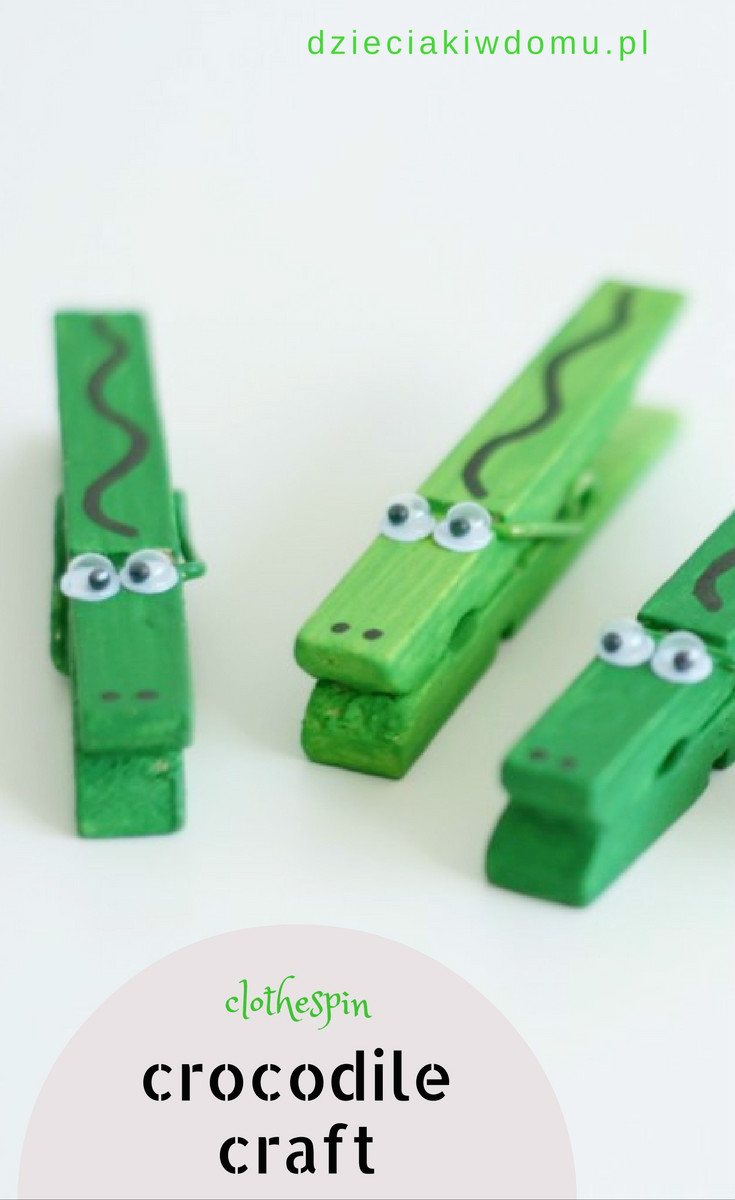 clothespin crocodile craft