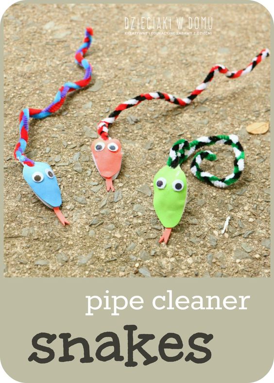 pipe cleaner snake craft for kids