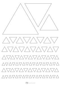 trójkąty - szablon