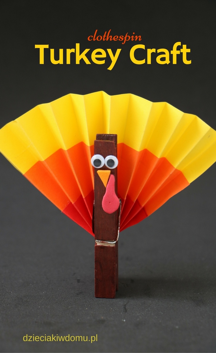 turkey clothespin craft for kids