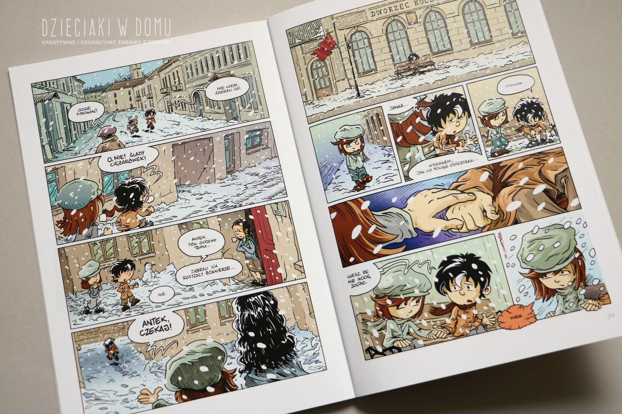 wojenna odyseja antka srebrnego - komiks historyczny dla dzieci