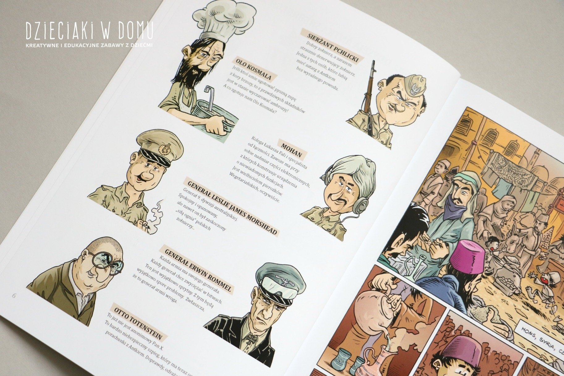 wojenna odyseja Antka Srebrnego - komiks historyczny dla dzieci